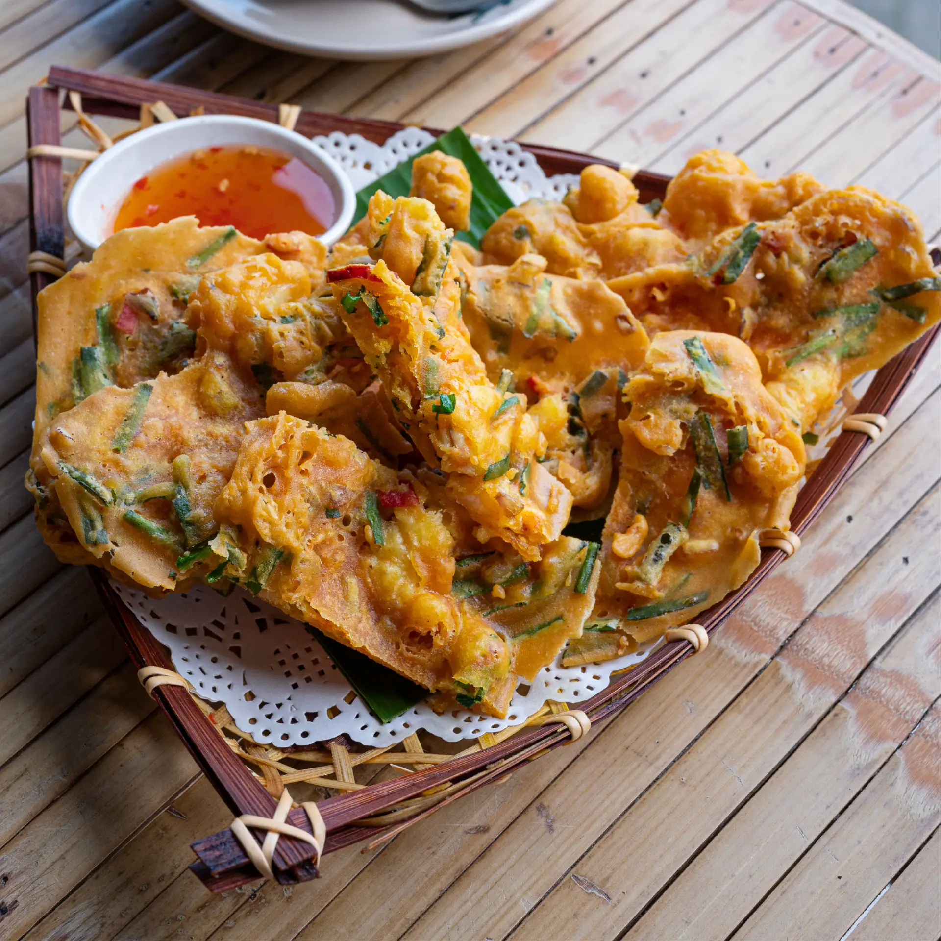 Cucur Udang at Nasi Lemak Bamboo