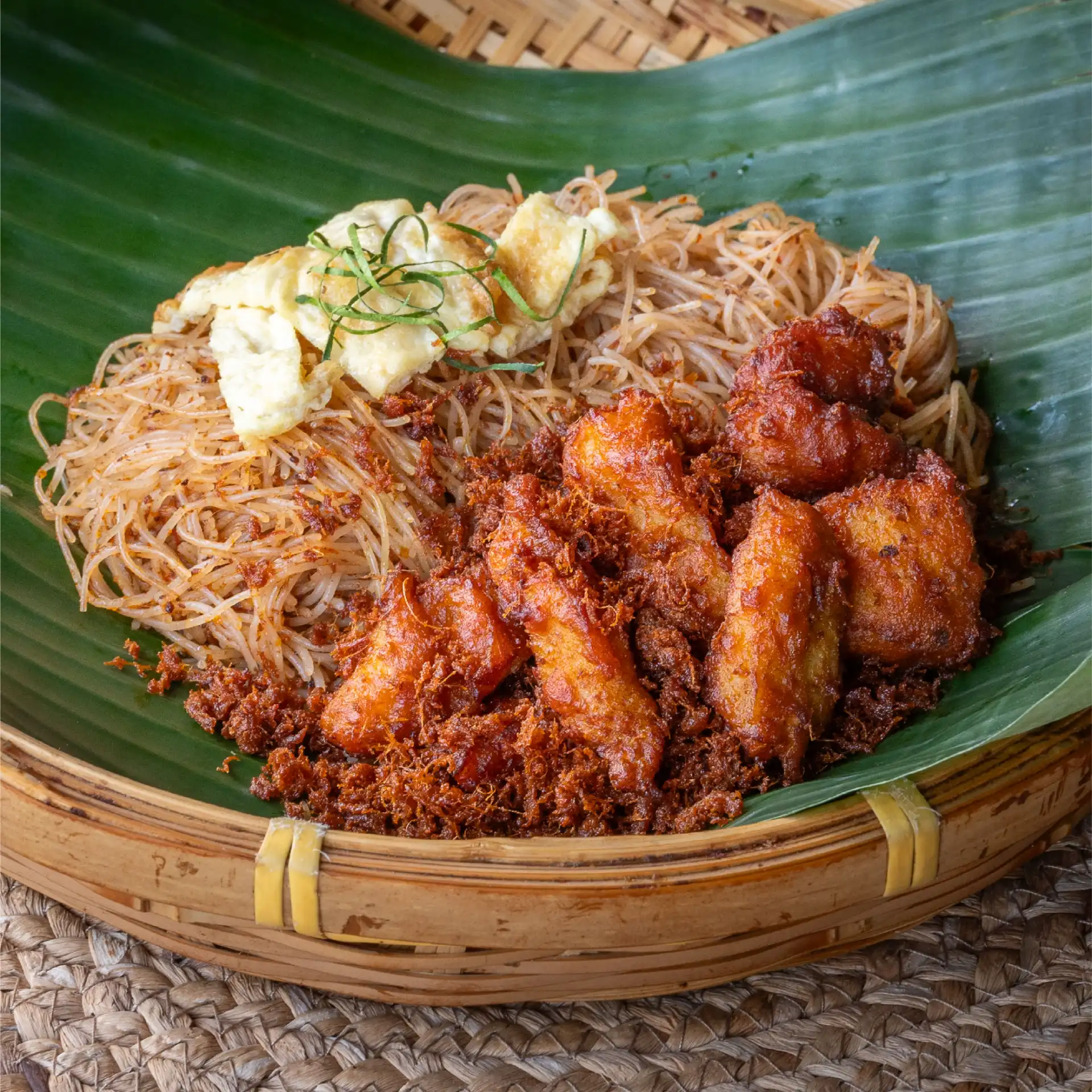 Mee Siam Ayam Pop at Nasi Lemak Bamboo