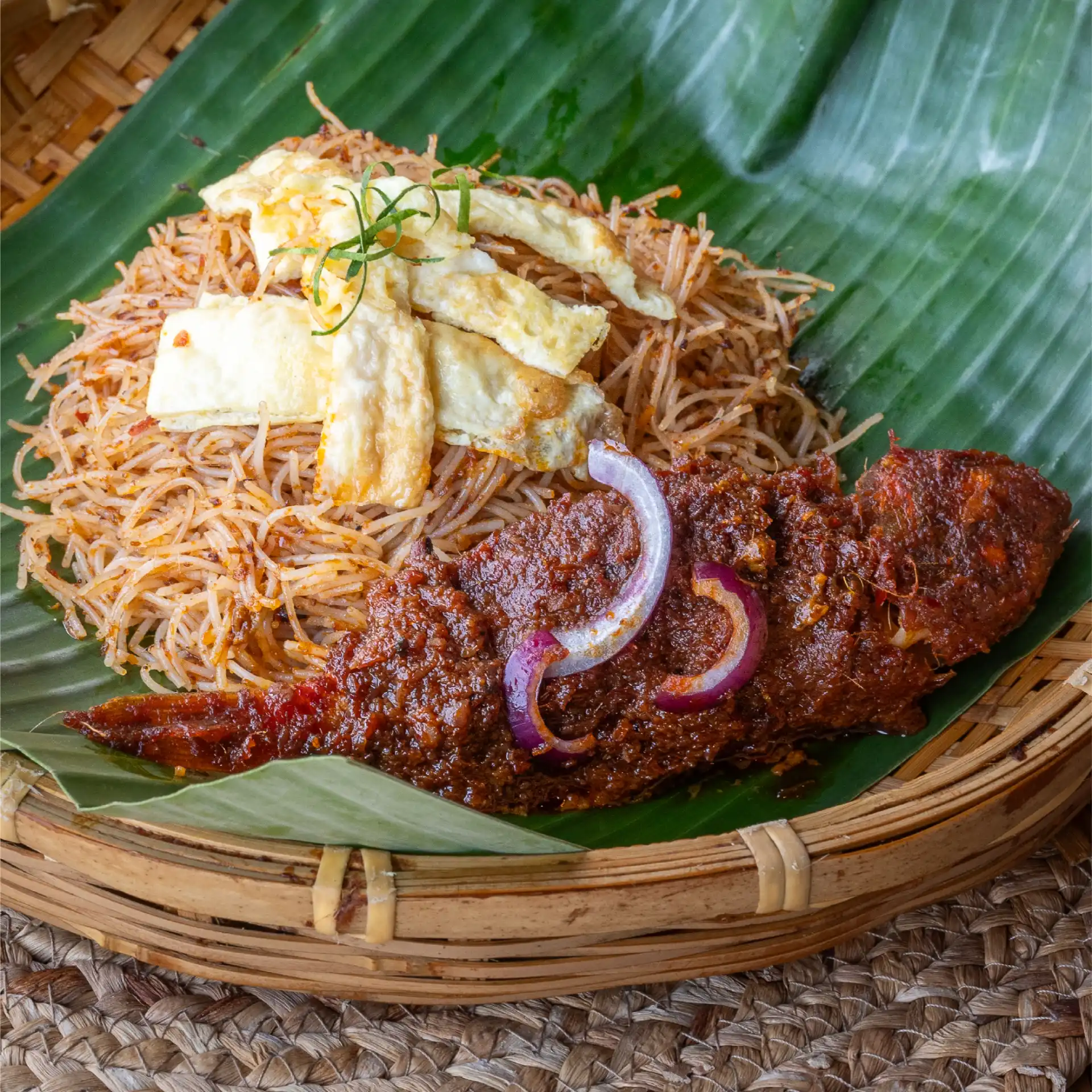 Mee Siam Ikan Sambal at Nasi Lemak Bamboo