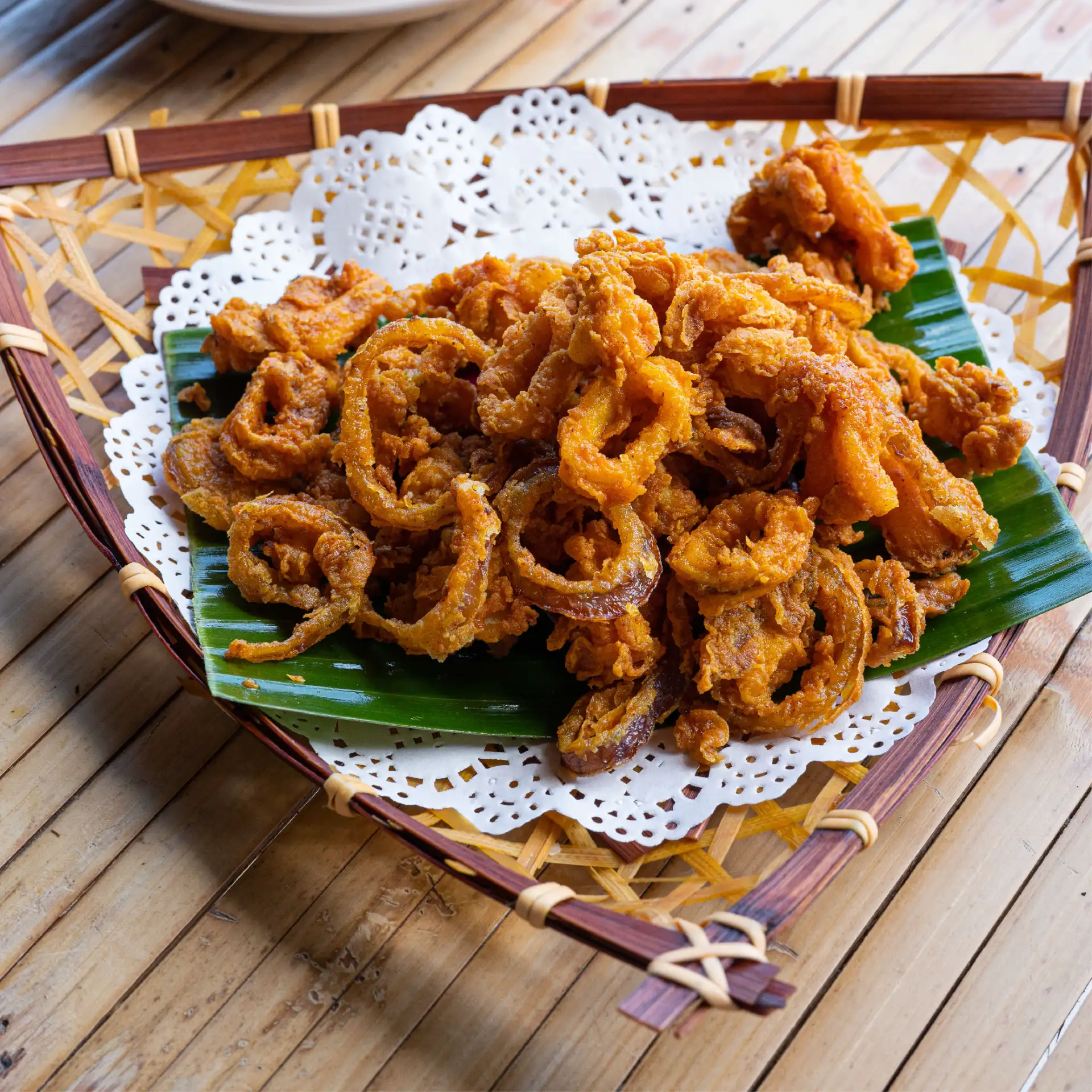 Sotong Goreng at Nasi Lemak Bamboo